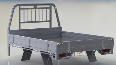 CAD Render Landcruiser Tray